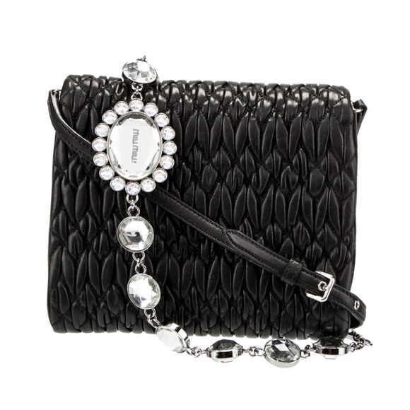 Miu Miu Authentic Black Leather Crossbody Bag - Picture 4 of 11